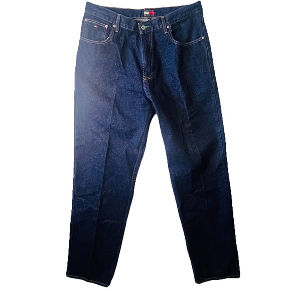 Tommy Hilfiger Other - Tommy Hilfiger Men's Stretch Vintage 36x34 Dark Wash Jeans Y2K Streetwear